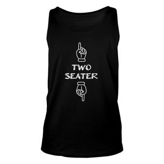 Two Seater Funny Fathers Day Dad Joke Humor Unisex Tank Top - Seseable