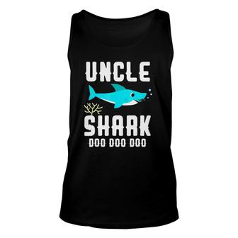 Uncle Shark Fathers Day Birthday Christmas Gift 2021 Ver2 Unisex Tank Top - Seseable