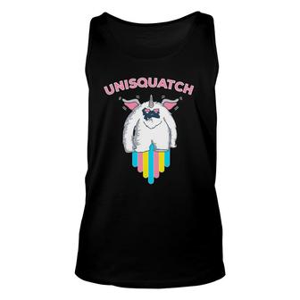 Unisquatch Unicorn Sasquatch Bigfoot Lover Unisex Tank Top | Mazezy
