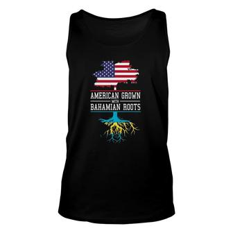 United States Inspired American Grown With Bahamian Roots Unisex Tank Top | Mazezy
