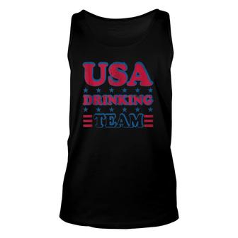 Usa Drinking Team 4Th Of July Independence Day Drunk Funny Unisex Tank Top - Seseable