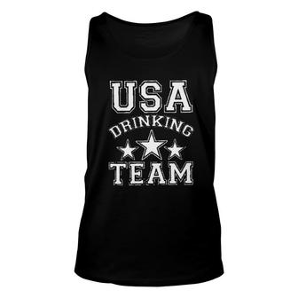 USA Drinking Team Stars Enjoyable Gift 2022 Unisex Tank Top - Seseable