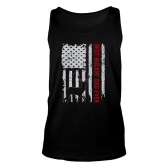 Usa Flag Best Buckin Dad Ever Deer Hunting Fathers Day Unisex Tank Top - Seseable