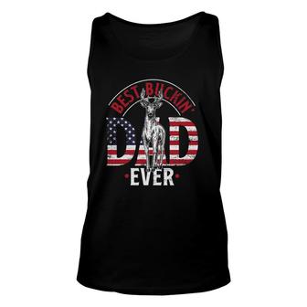 Usa Flag Fathers Day Gift Hunter Dad Deer Hunting Unisex Tank Top - Seseable
