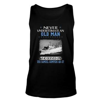 Uss Samuel Gompers Ad-37 Veterans Day Father Day Unisex Tank Top | Mazezy