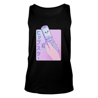 Vaporwave Retro 90S Japanese Lofi Vintage Kawaii Anime Art Unisex Tank Top - Seseable