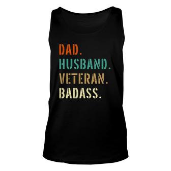 Veteran Military Dad Gifts From Daughter Son Wife Unisex Tank Top - Seseable