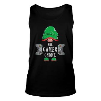 Video Gamer Gnome Christmas Family Matching Group Costume Unisex Tank Top - Seseable