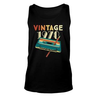 Vintage 1978 Music Cassette 44Th Birthday Gifts 44 Years Old Unisex Tank Top - Seseable