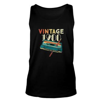 Vintage 1980 Music Cassette 40Th Birthday Gifts 40 Years Old Unisex Tank Top - Monsterry