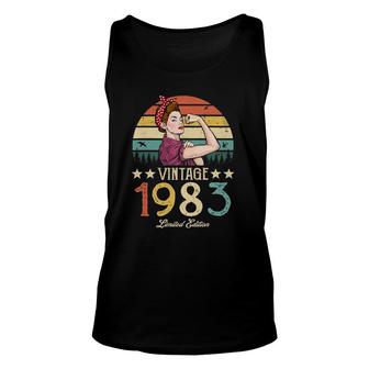 Vintage 1983 Limited Edition 1983 39Th Birthday 39 Years Old Tank Top | Mazezy UK