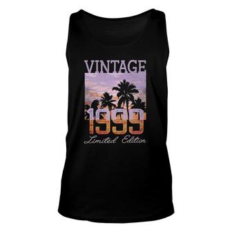 Vintage 1999 Limited Edition 22Nd Birthday 22 Years Old Gift Unisex Tank Top - Seseable