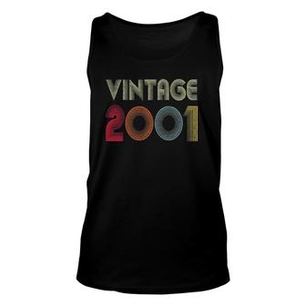 Vintage 2001 21St Birthday Gift Men Women 21 Years Old Unisex Tank Top - Seseable