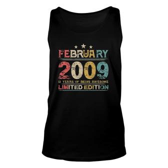 Vintage 2009 Limited Edition Gifts 12 Years Of Being Awesome Unisex Tank Top - Seseable