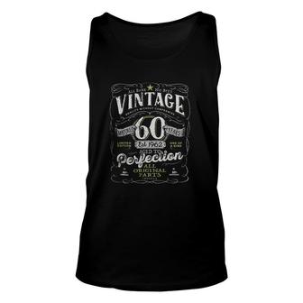 Vintage 60Th Birthday Aged To Perfection Enjoyable Gift 2022 Unisex Tank Top - Seseable