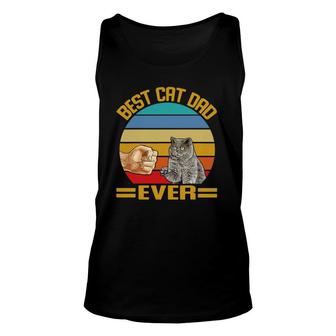 Vintage Best Cat Dad Ever British Shorthair Cats Dad Unisex Tank Top - Seseable