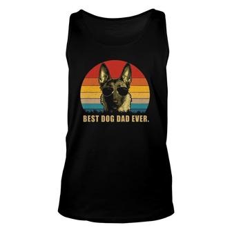 Vintage Best Dog Dad Ever Belgian Malinois S Unisex Tank Top - Seseable
