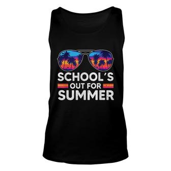 Vintage Last Day Of School Schools Out For Summer Teacher Unisex Tank Top - Seseable