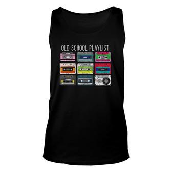 Vintage Retro Music Cassette Tapes Mixtape 80S And 90S Unisex Tank Top | Mazezy UK