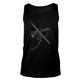 Violin Violinist Orchestra String Player Music Lover Unisex Tank Top - Seseable