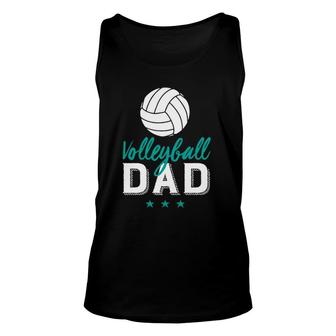 Volleyball Dad Proud Father And Sports Parents Unisex Tank Top - Seseable
