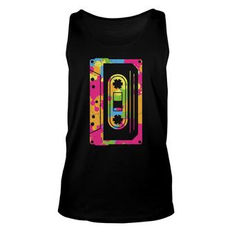 Watercolor Mixtape Music The 80S 90S Style Funny Gift Unisex Tank Top - Seseable