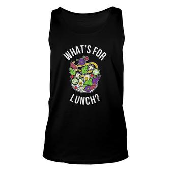 Whats For Lunch Funny Lunch Lady Unisex Tank Top | Mazezy