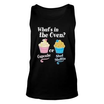 Whats In The Oven - Funny Gender Reveal Party Gift Unisex Tank Top - Seseable