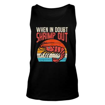 When In Doubt Shrimp Out Retro Bjj Brazilian Jiu Jitsu Tank Top | Mazezy