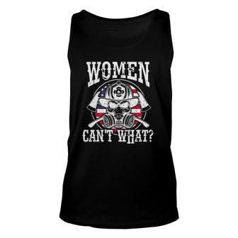 Women Can´T What Firefighter First Fire Responder Woman Unisex Tank Top | Mazezy AU