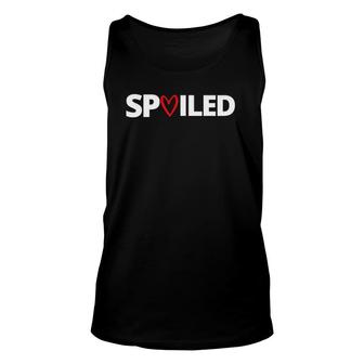 Womens Broke And Spoiled Matching Couples Outfit Unisex Tank Top | Mazezy