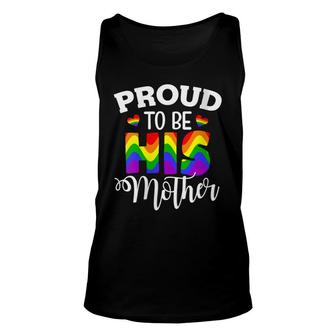 Womens Lgbt Mom Pride - Proud To Be His Mother Unisex Tank Top - Thegiftio UK