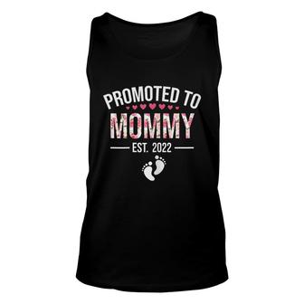 Womens Promoted To Mommy 2022 1St Time Mom New First Mommy 2022 Unisex Tank Top - Seseable