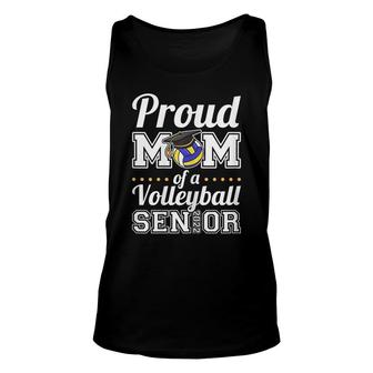 Womens Proud Mom Of A Volleyball Senior 2022 Unisex Tank Top - Seseable