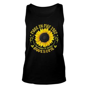 Womens Womens Made In May 1982 40Th Birthday 40 Years Old Sunshine Unisex Tank Top - Seseable