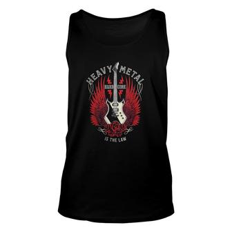 Is World Heavy Music Law Hard Core The Rules The Wear Metal Classic Tank Top | Mazezy