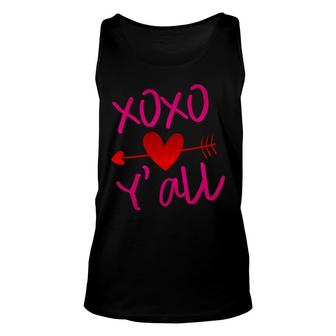 Xoxo Arrow Yall Red Pink Valentines Day Festive Unisex Tank Top - Monsterry AU
