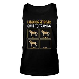 Yellow Labrador Retriever Guide To Training Dog Obedience Unisex Tank Top - Seseable