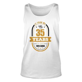 35Th Birthday Gifts For Daughter Age 35 Years Old Retro 1986 Ver2 Unisex Tank Top - Seseable