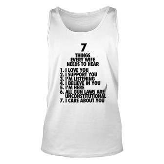 7 Things 2Nd Amendment Funny New Trend Unisex Tank Top - Seseable