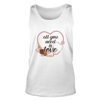 All You Need Is Love Nurses Day Heart Pink 2022 Unisex Tank Top - Seseable