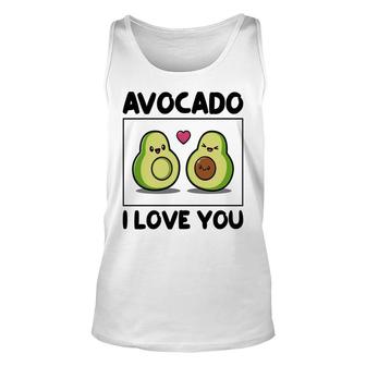 Avocado I Love You So Much Love Funny Avocado Unisex Tank Top - Seseable