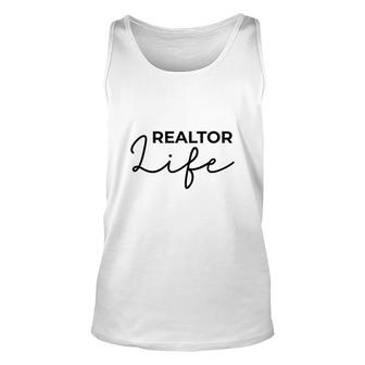 Basic Realtor Life Real Estate Lovers Funny Job Gift Unisex Tank Top - Seseable