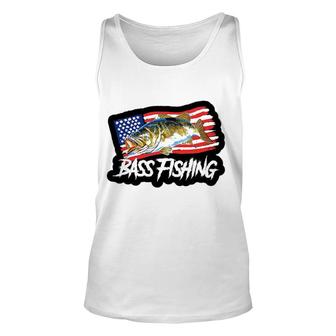 Bass Fishing Usa Flag Special 2022 Gift Unisex Tank Top - Thegiftio UK