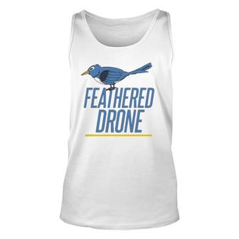 Bird Lover Drone Veterinarian Feathers Nature Gift Unisex Tank Top | Mazezy