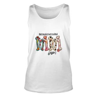 Blessed To Be Called Mimi Again Gift For Grandma New Unisex Tank Top - Seseable
