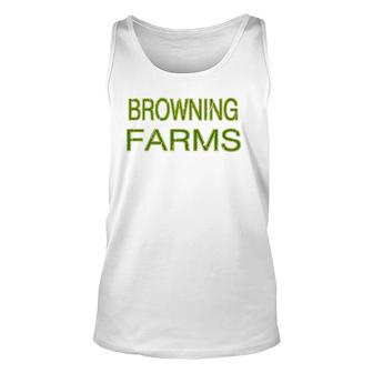 Browning Farms Squad Family Reunion Last Name Team Unisex Tank Top - Seseable