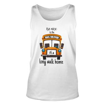Bus Driver Funny School Bus Driver Gift Quote Unisex Tank Top - Seseable