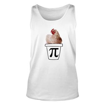 Chicken Pot Pi Funny Pi Day Parody Joke Math Tee Unisex Tank Top - Monsterry AU