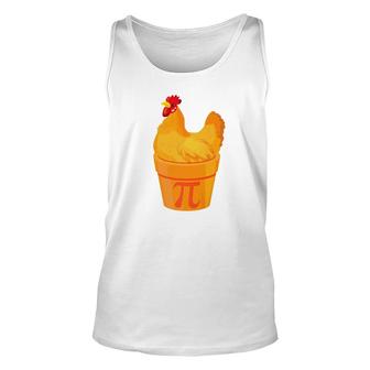 Chicken Pot Pie Pi Day Mathematician Funny Math Gift Unisex Tank Top - Monsterry UK